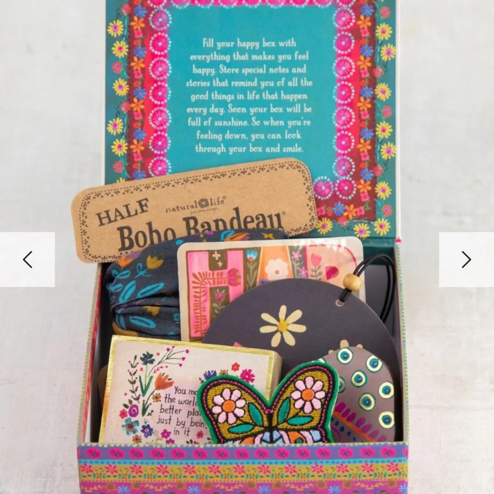 NEW boho “you got this” keepsake box w/6 items - Picture 3 of 6